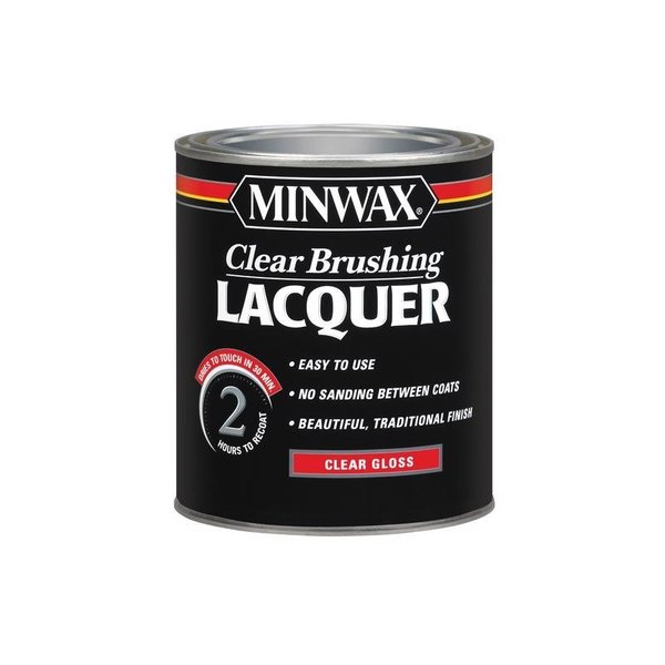 Minwax Gloss Clear Brushing Lacquer 1 qt 155000000